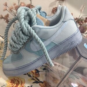 Nike Air Force 1 - Light Blue and Cream CUSTOM PAINTED BRAND NEW (1 of 1)